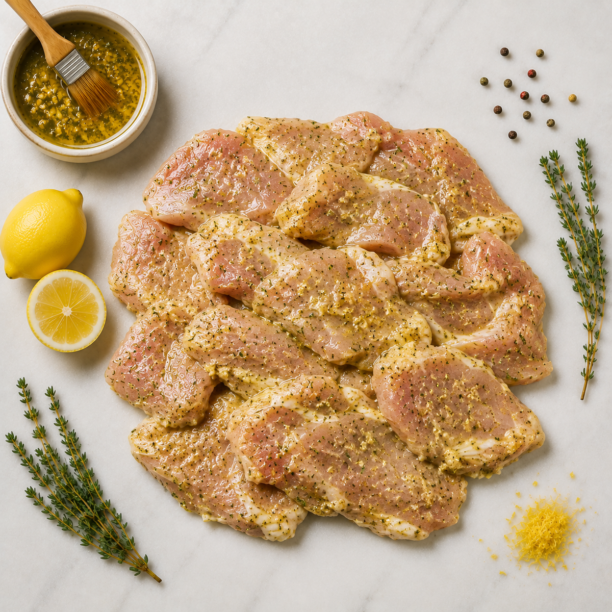 ARAIGNÉE DE PORC THYM CITRON