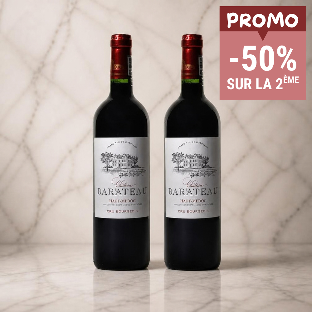 LOT DE 2 BOUTEILLES - VIN ROUGE HAUT MEDOC