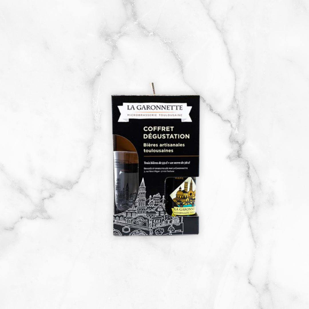 COFFRET DE 3 BIÈRES LA GARONNETTE + 1 VERRE