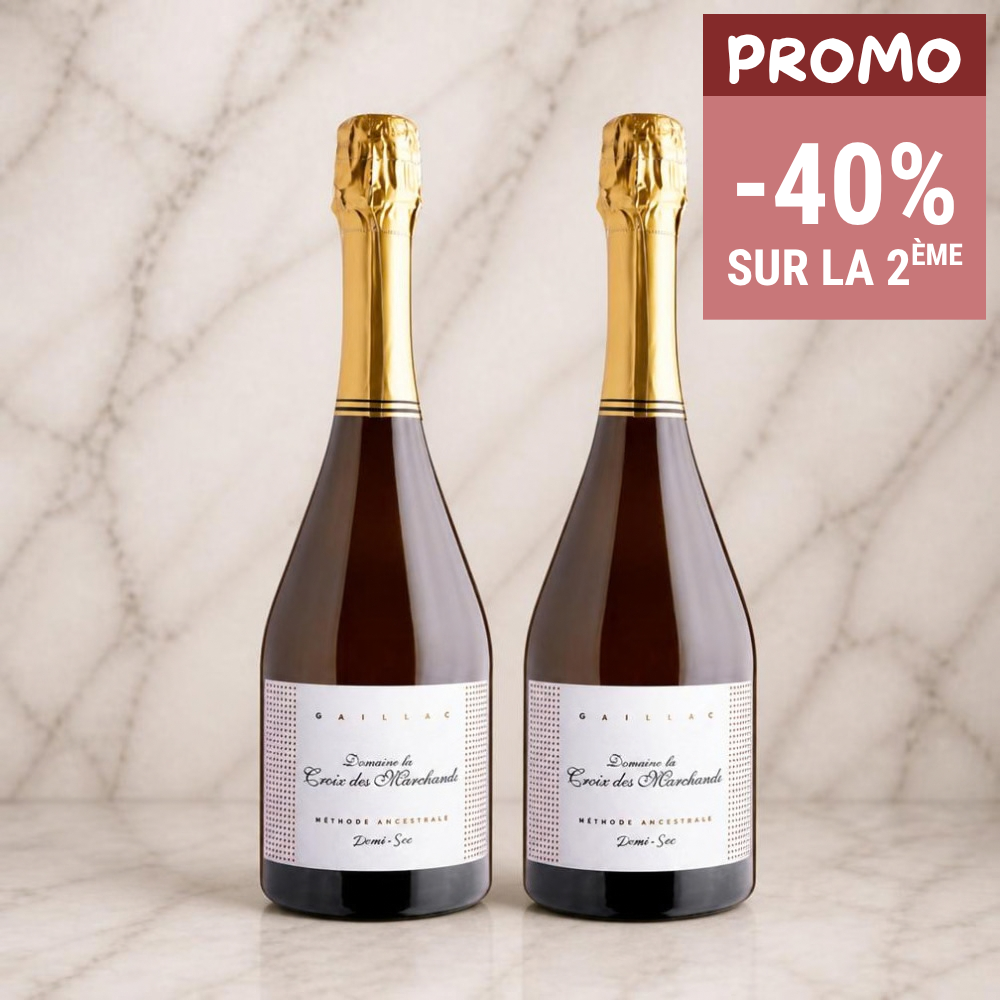 LOT DE 2 BOUTEILLES - AOP METHODE GAILLACOISE DEMI SEC