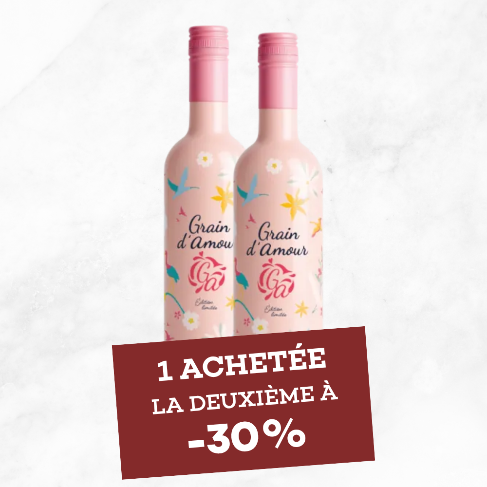 PACK 2 BOUTEILLES - VIN ROSÉ CÔTES DE BRULHOIS GRAIN D'AMOUR