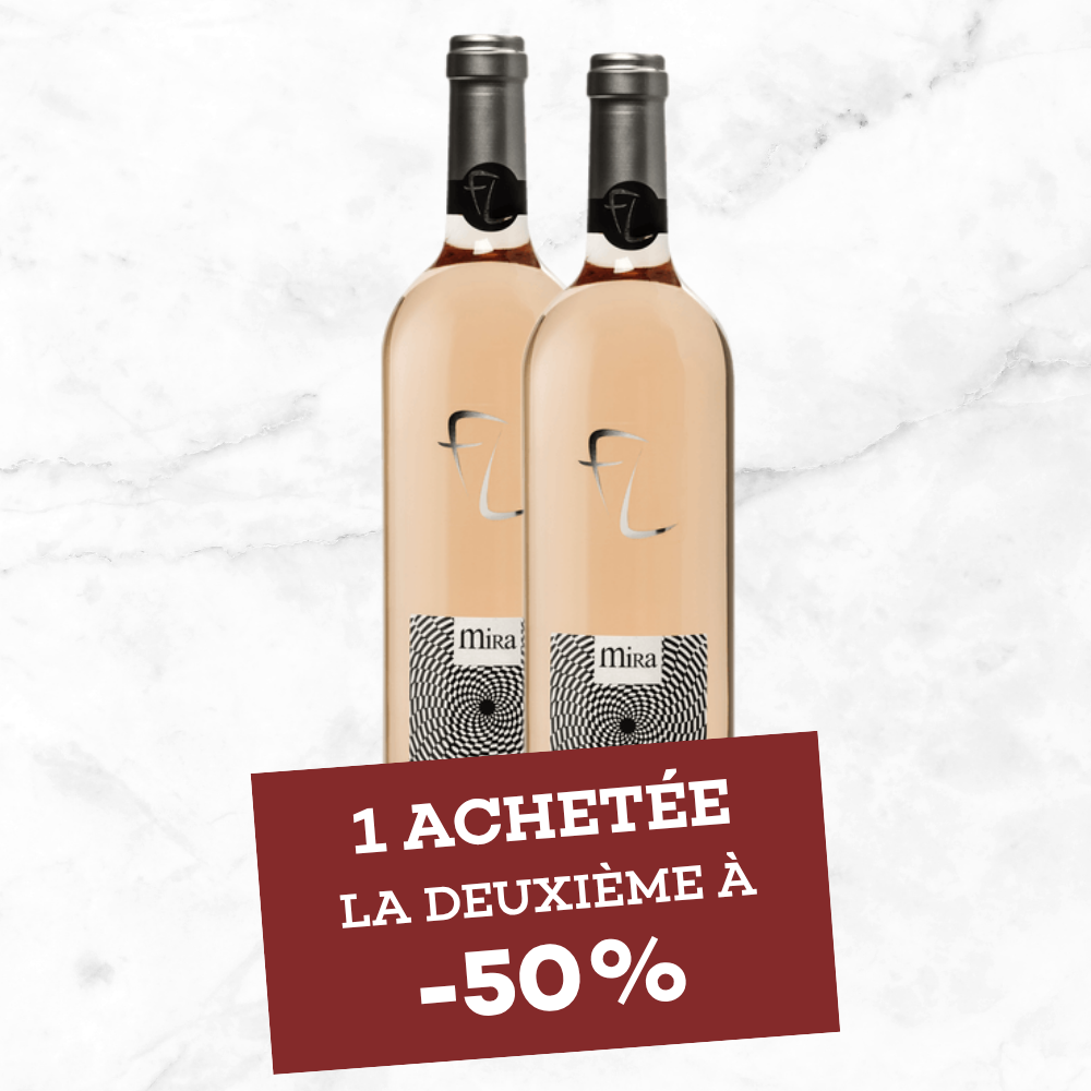 PACK 2 BOUTEILLES - VIN ROSÉ IGP MEDITERRANEE CUVEE MIRA