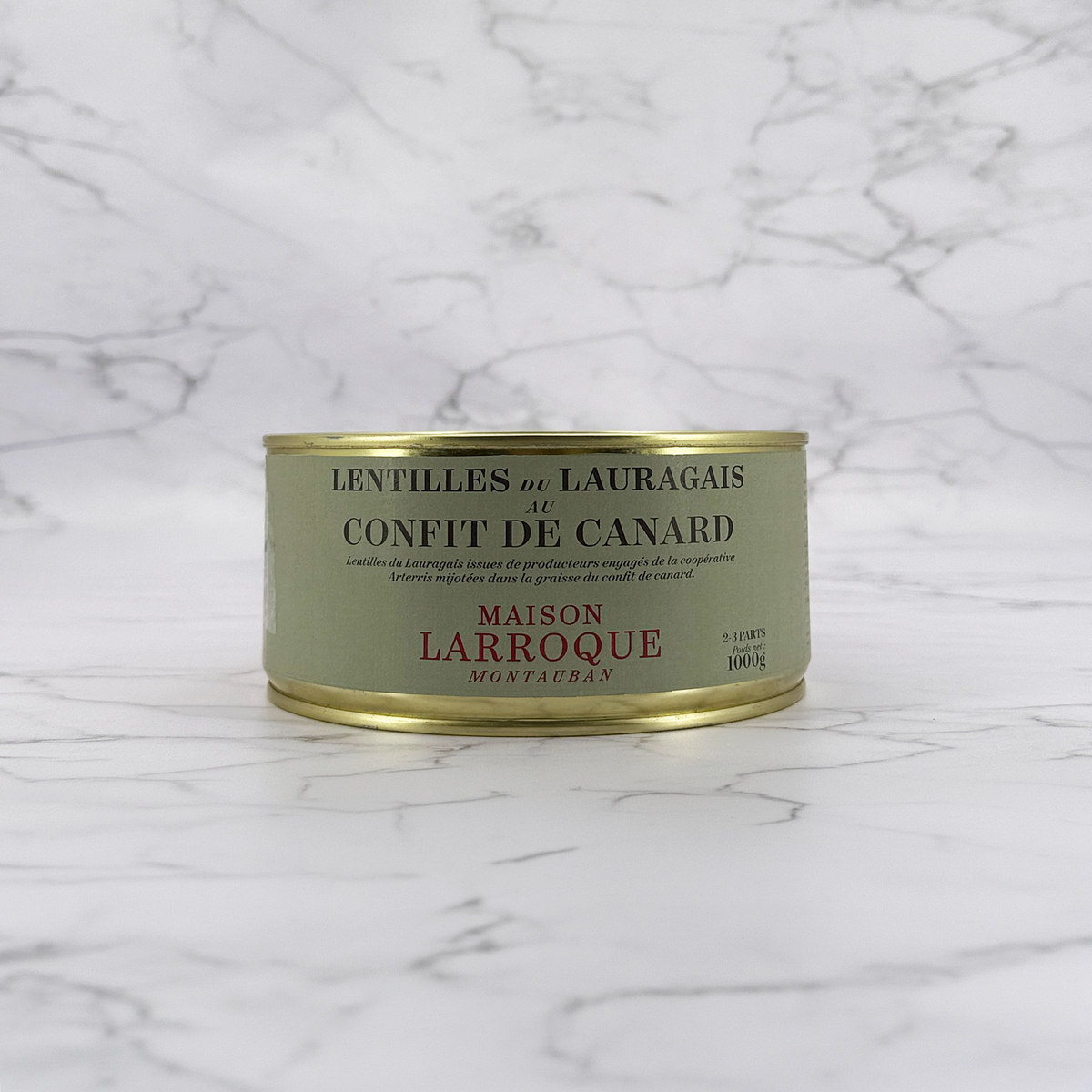 CONFIT DE CANARD AUX LENTILLES VERTES
