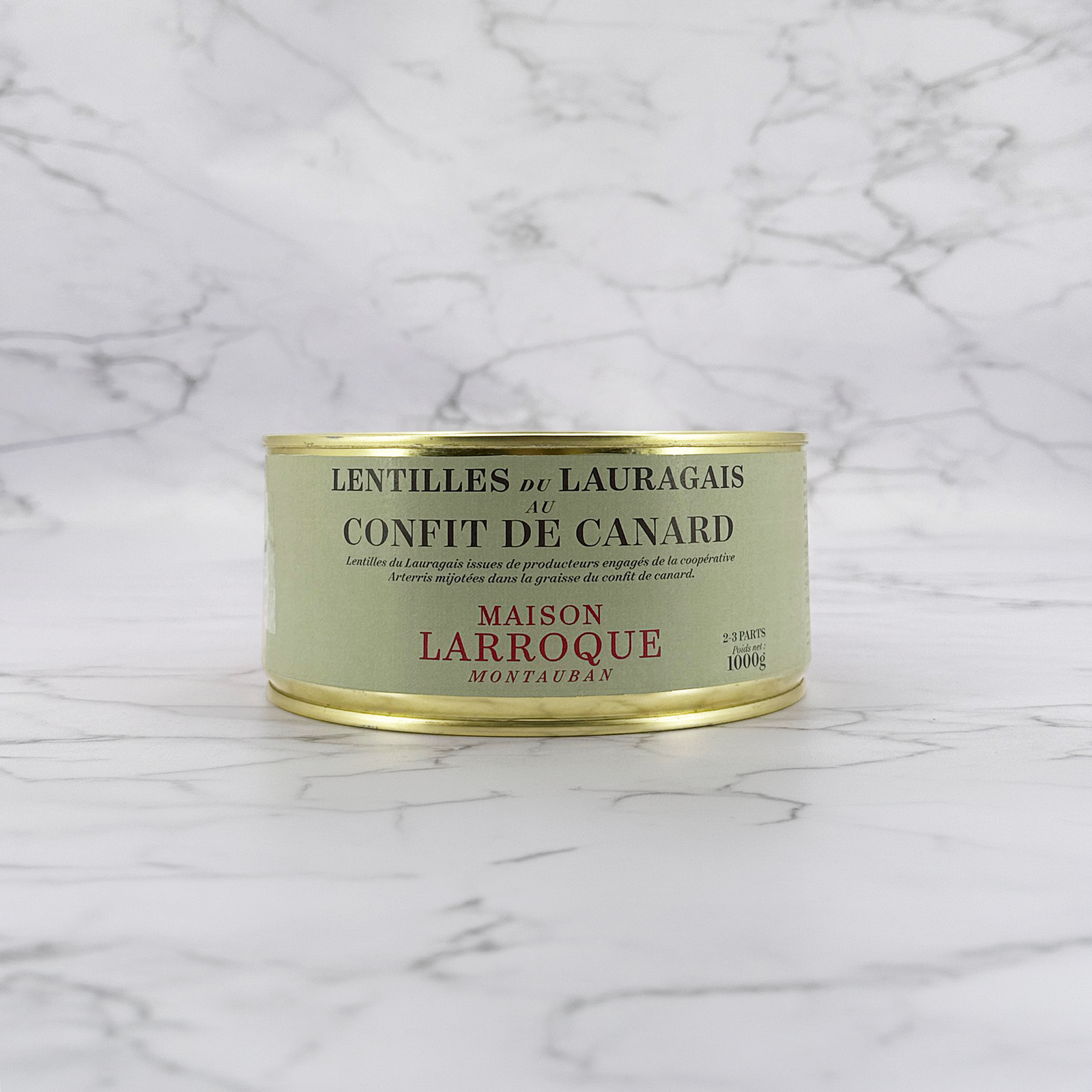 CONFIT DE CANARD AUX LENTILLES VERTES