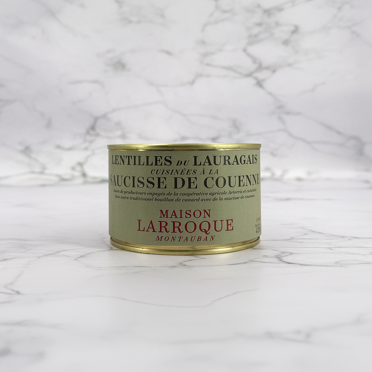 LENTILLES AUX SAUCISSES DE COUENNE CUISINÉES