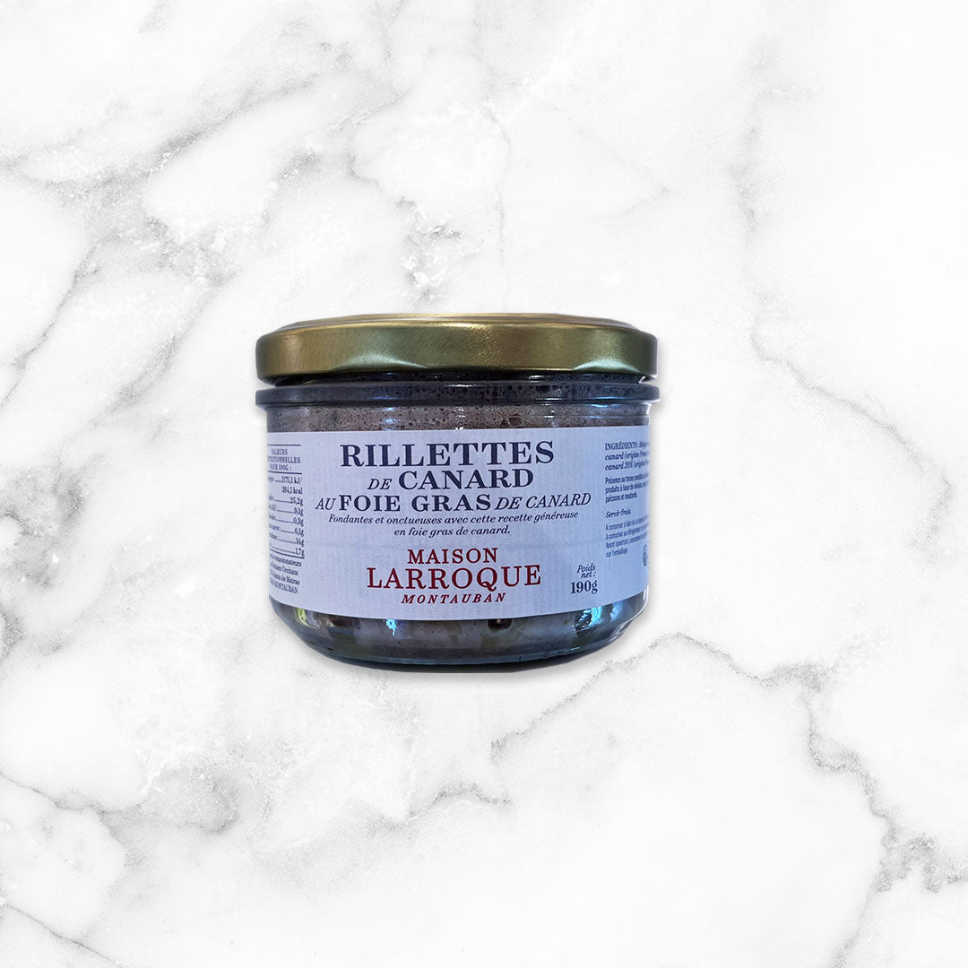 RILLETTES PURES DE CANARD AU FOIE GRAS