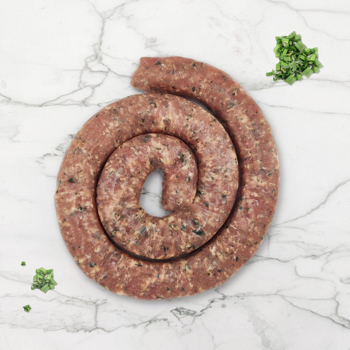 SAUCISSE FRAÎCHE DE PORC A L&#39;AIL DES OURS