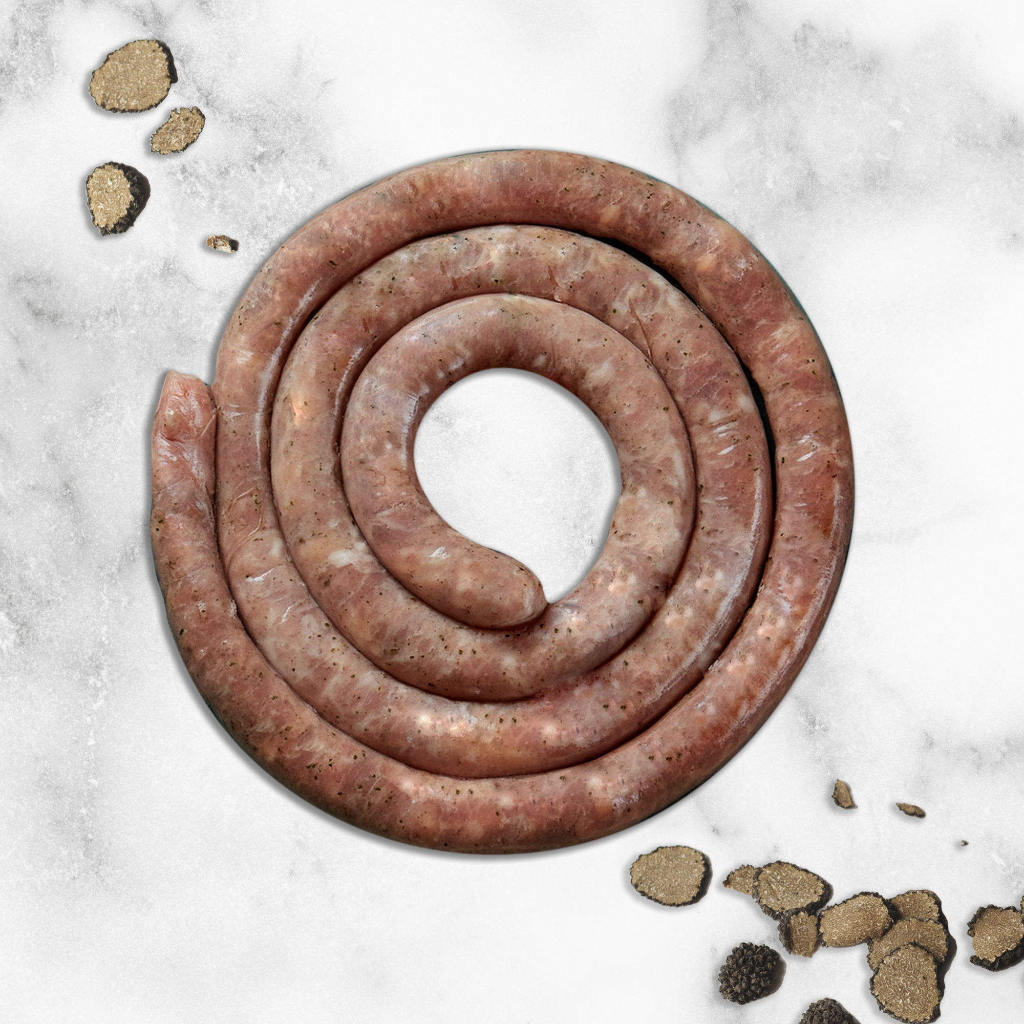 SAUCISSE FINE DE PORC A LA TARTUFATA