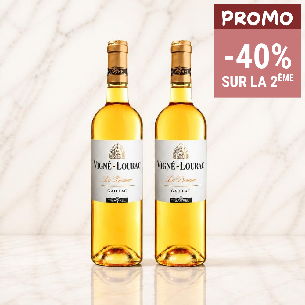 LOT DE 2 BOUTEILLES - VIN BLANC DOUX AOP GAILLAC LA DOUCEUR - VIGNE LOURAC