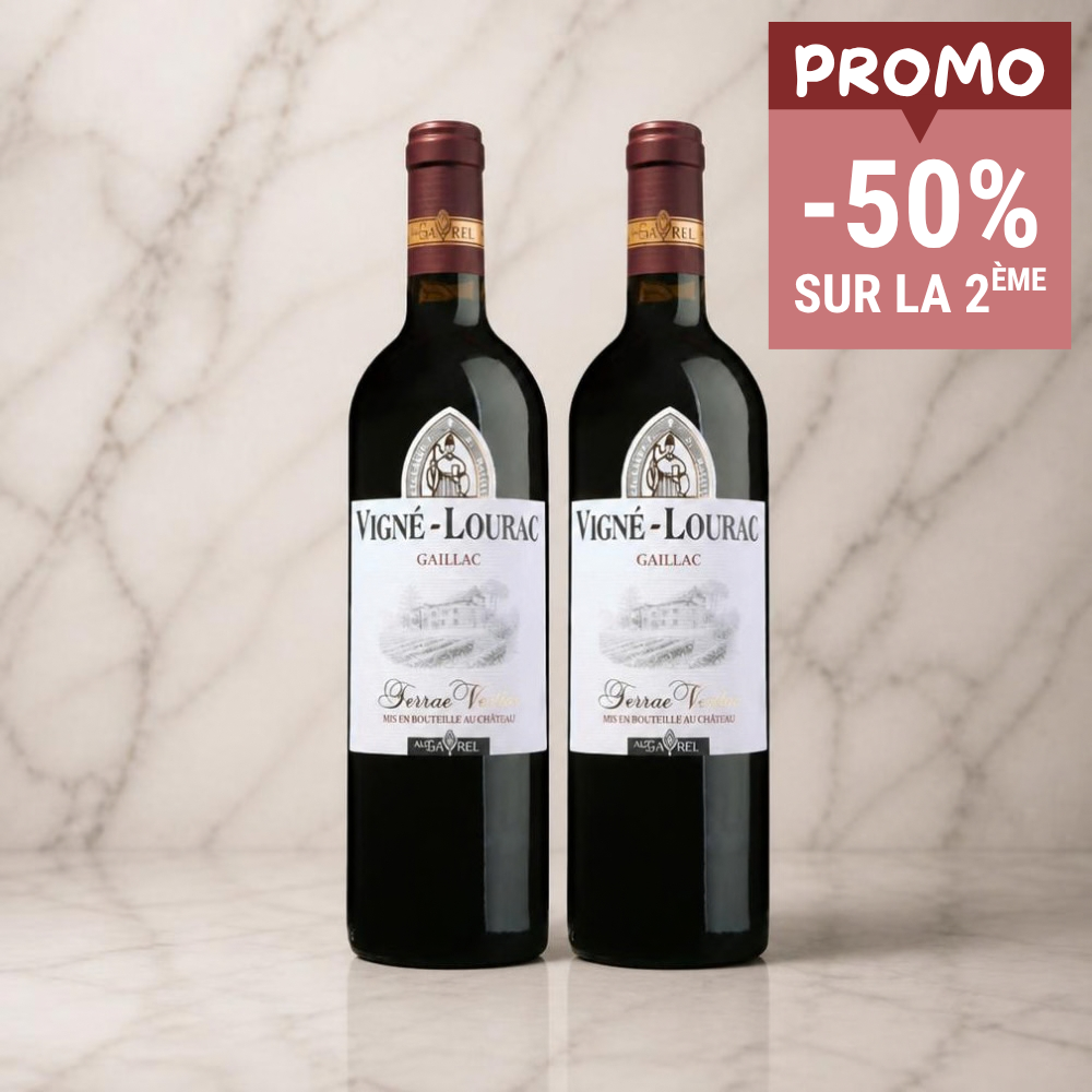 LOT DE 2 BOUTEILLES - VIN ROUGE AOP GAILLAC TERRAE VERITAS
