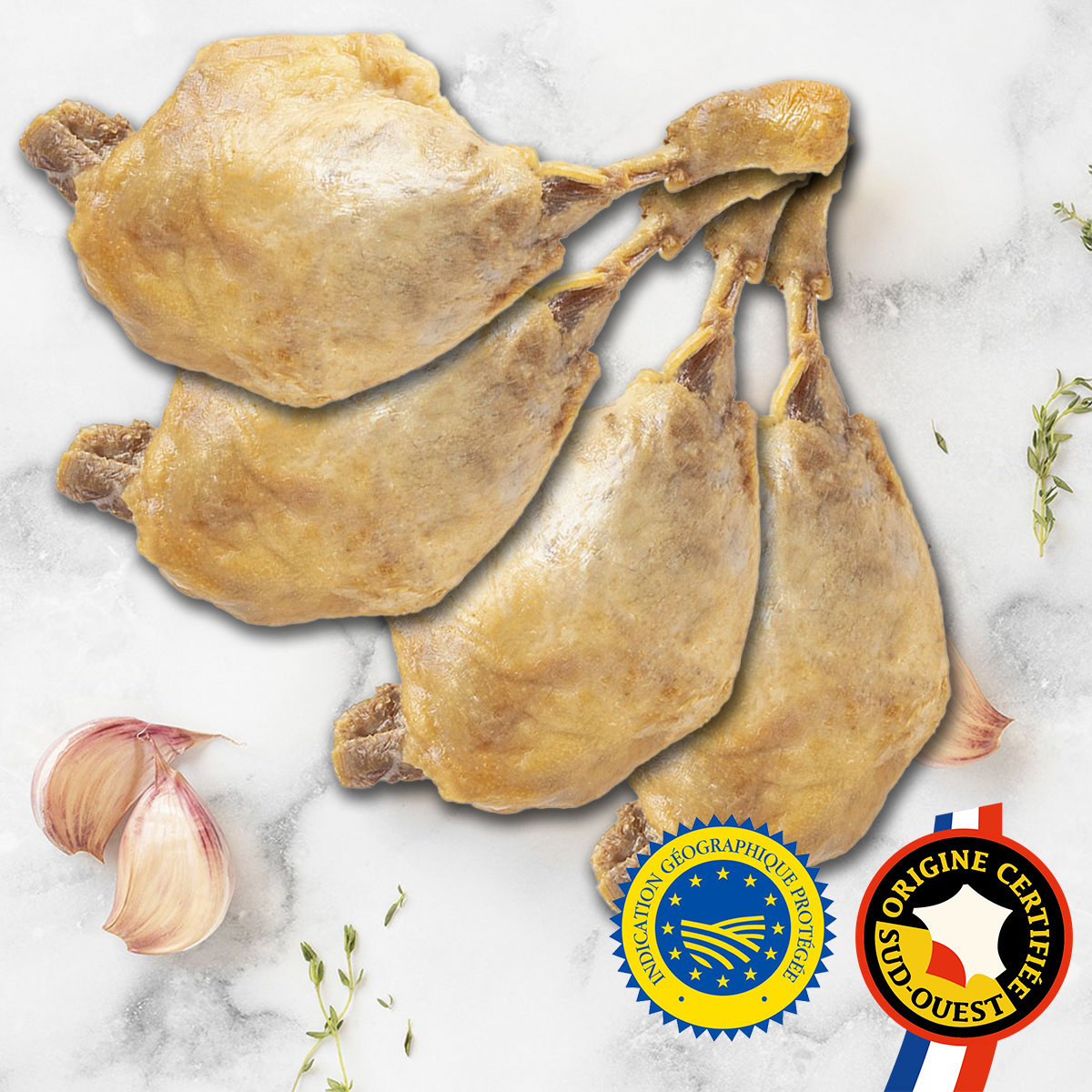 CUISSES DE CANARD CONFITES IGP SUD-OUEST par 4