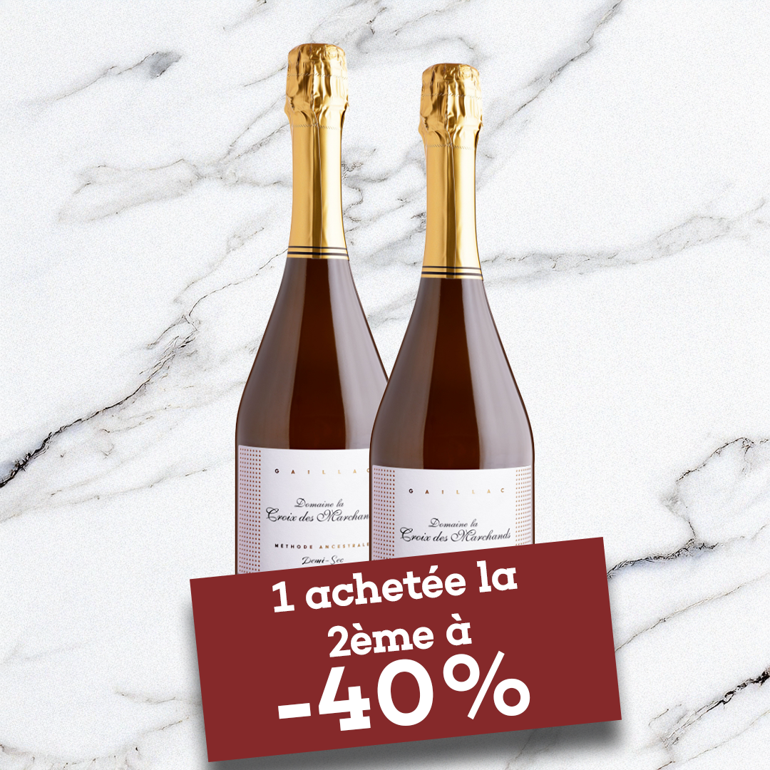 LOT DE 2 BOUTEILLES - AOP METHODE GAILLACOISE DEMI SEC