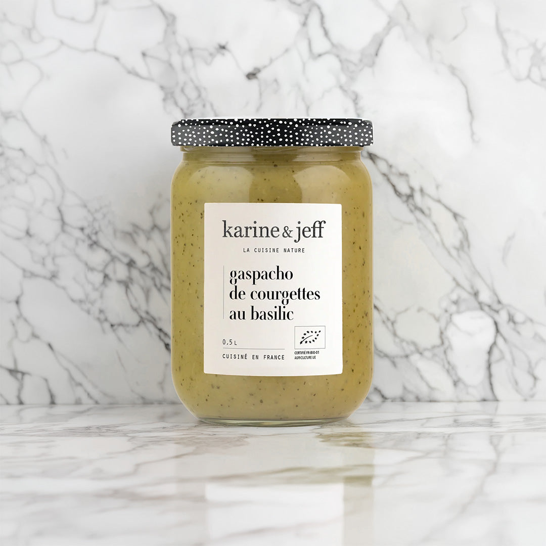 GASPACHO DE COURGETTES ET BASILIC