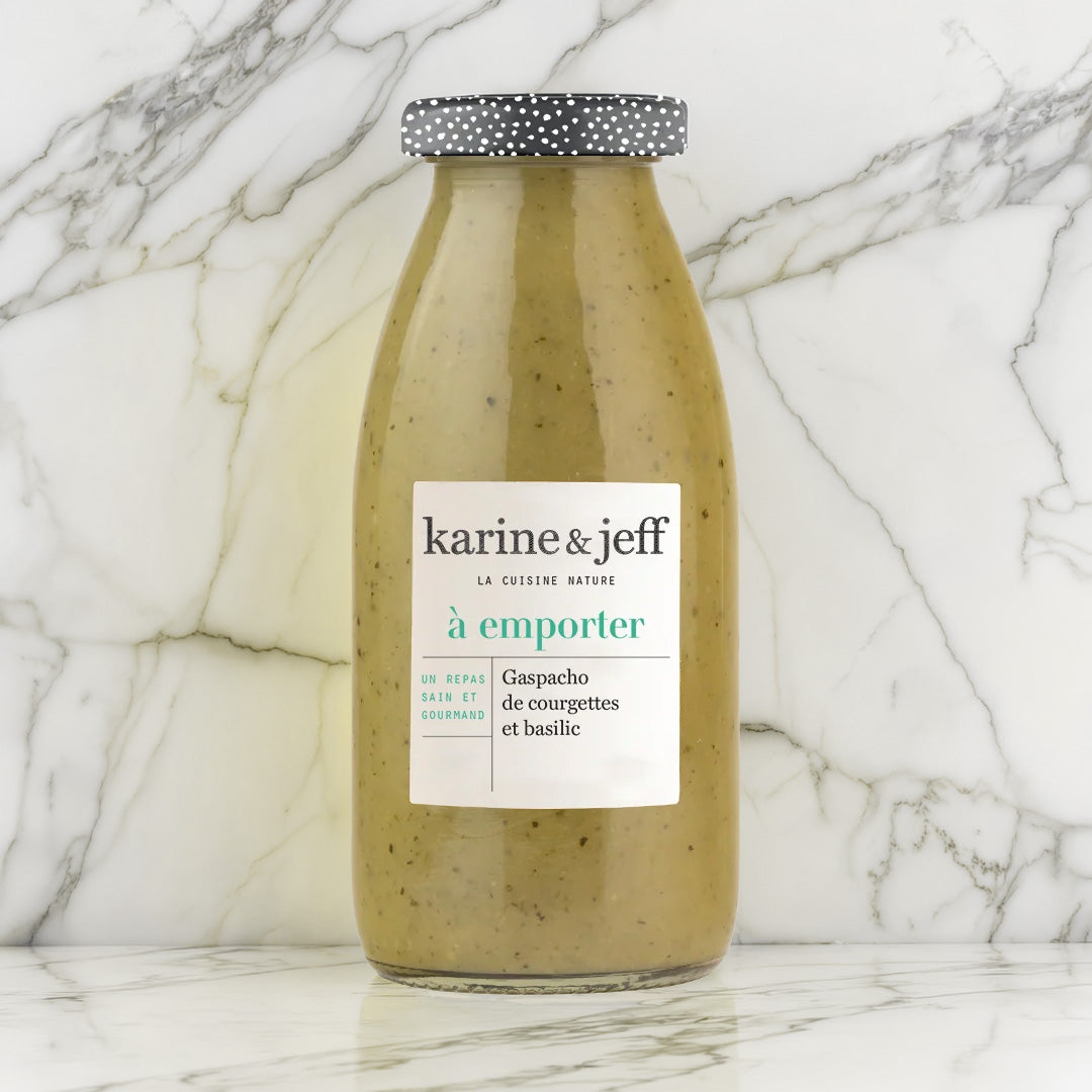 GASPACHO DE COURGETTES ET BASILIC