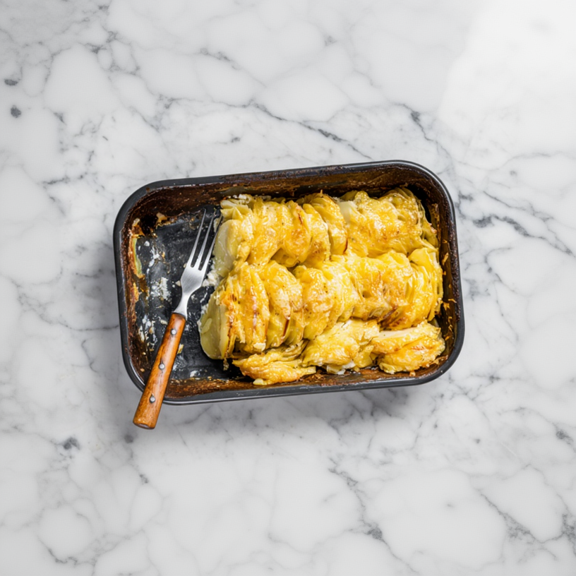 GRATIN DAUPHINOIS AU CHORIZO DE CANARD