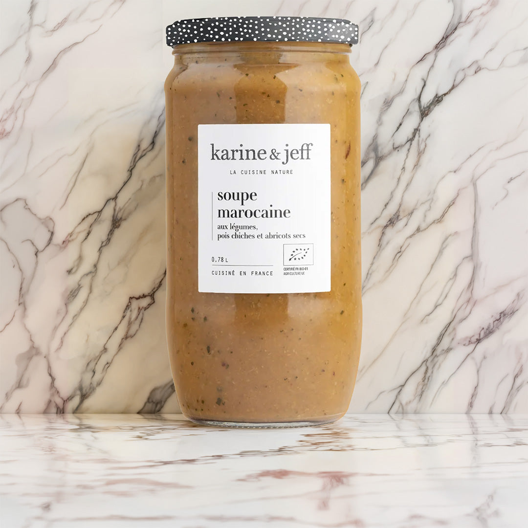 SOUPE MAROCAINE (aux légumes, pois chiches et abricots secs)
