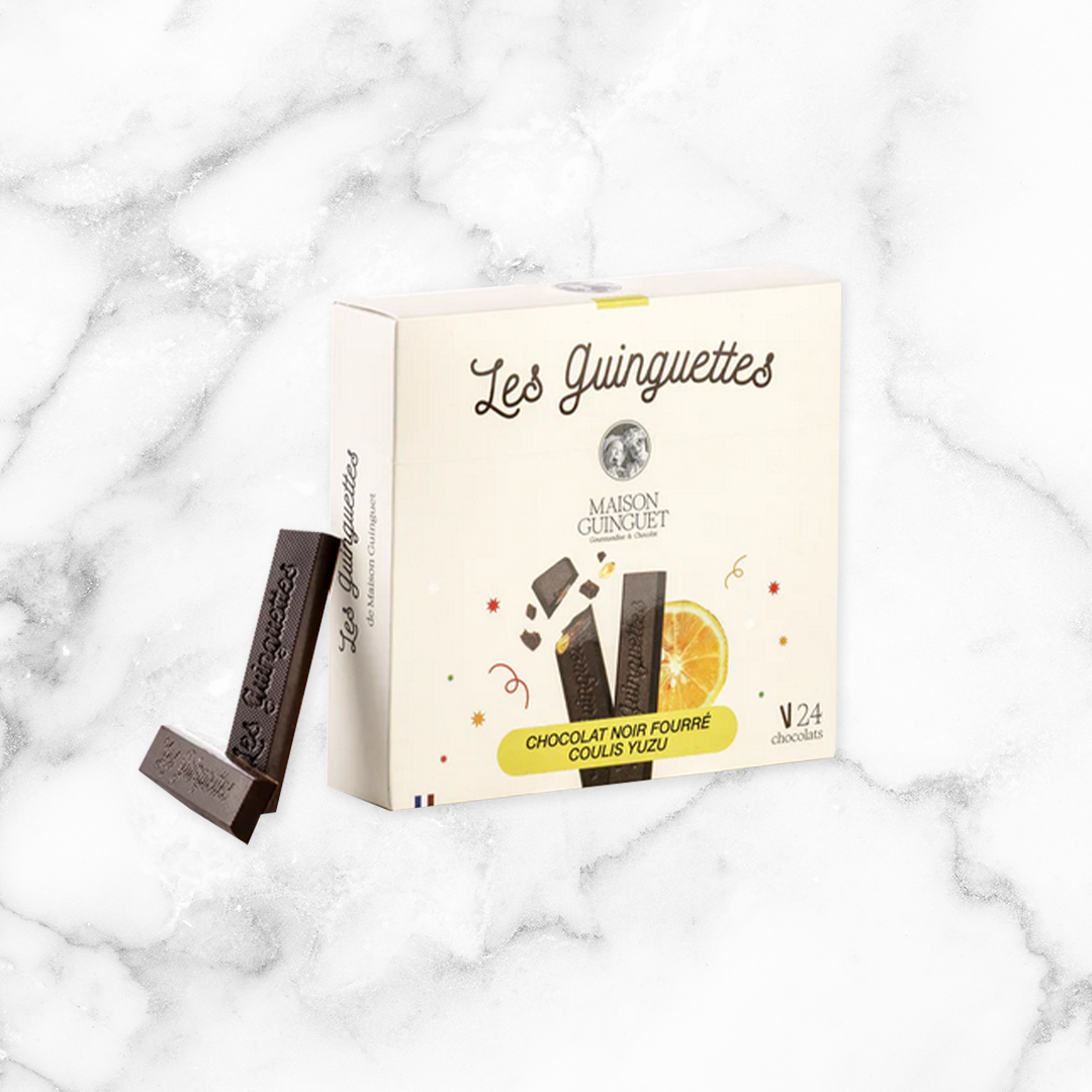 GUINGUETTES CHOCOLAT NOIR FOURRÉES COULIS YUZU
