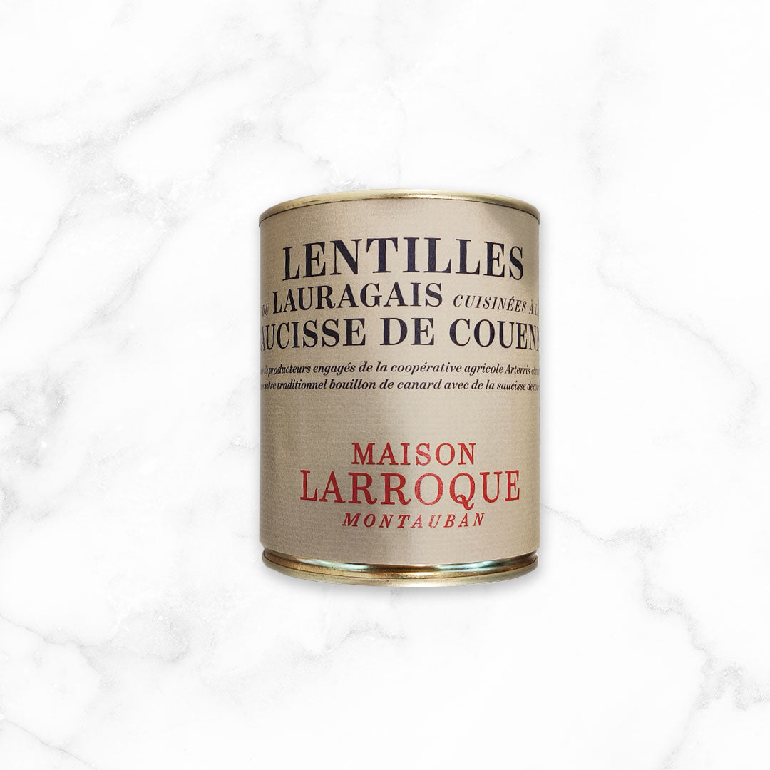 LENTILLES AUX SAUCISSES DE COUENNE CUISINÉES