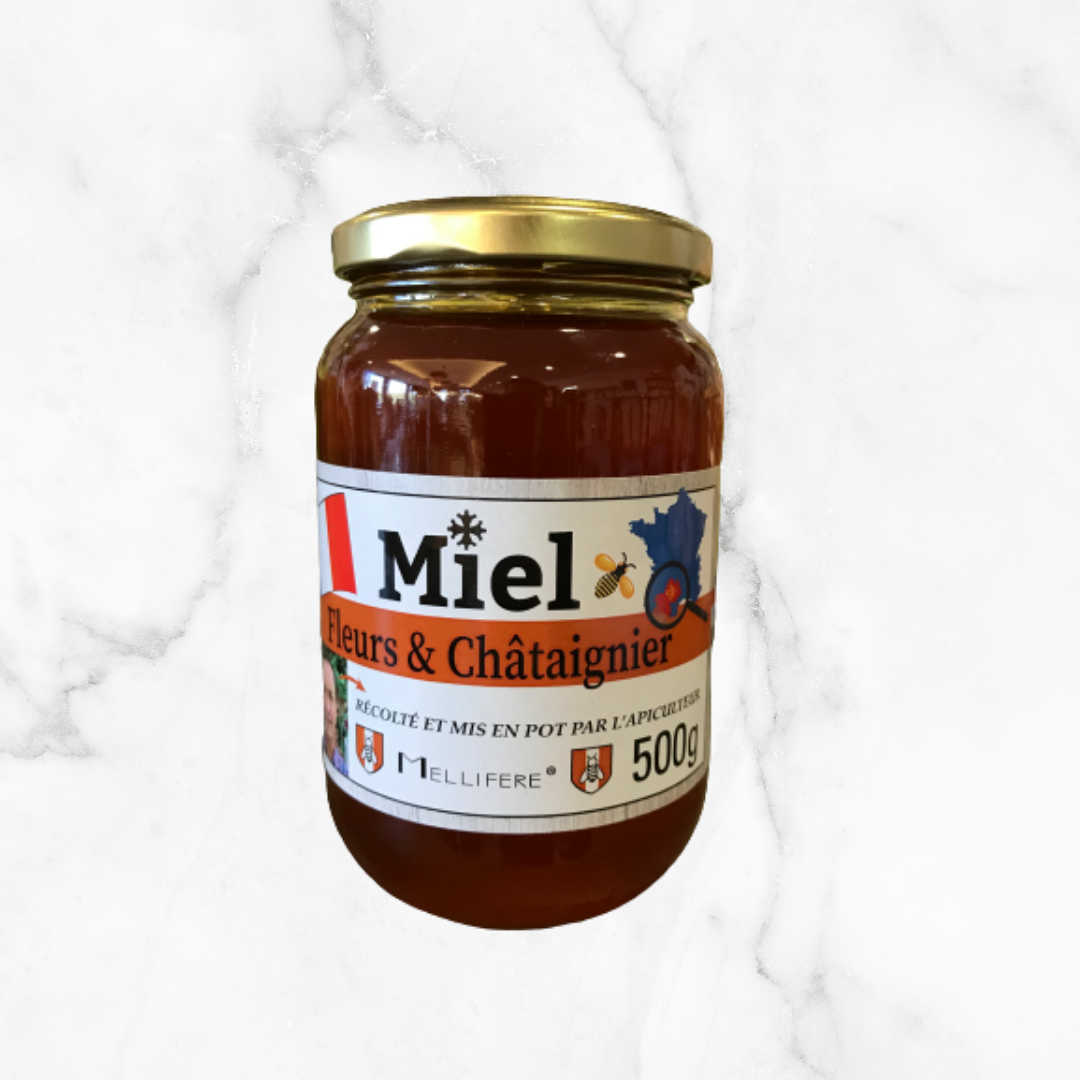 MIEL DE FLEURS ET CHÂTAIGNIER