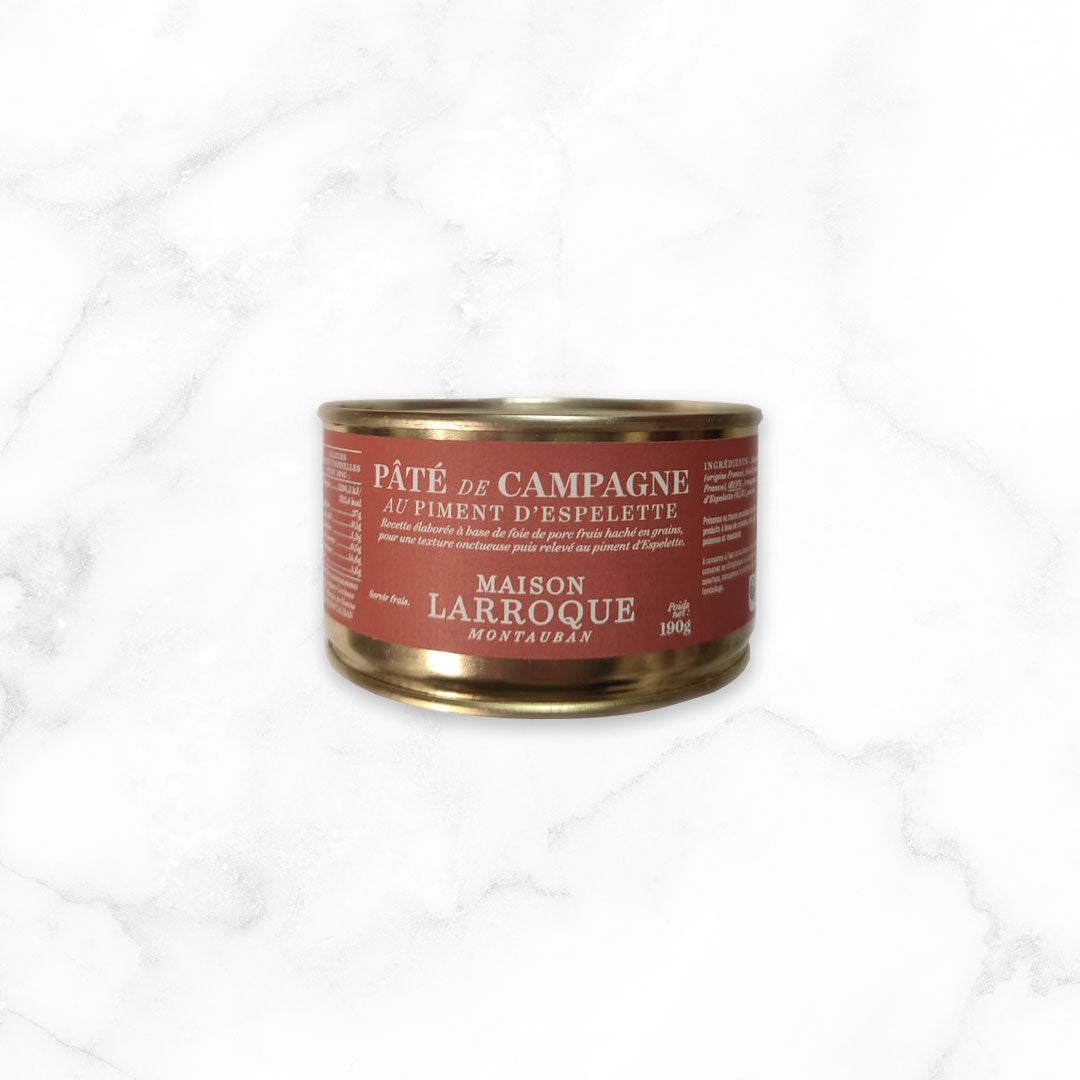 PÂTÉ DE CAMPAGNE AU PIMENT D&#39;ESPELETTE