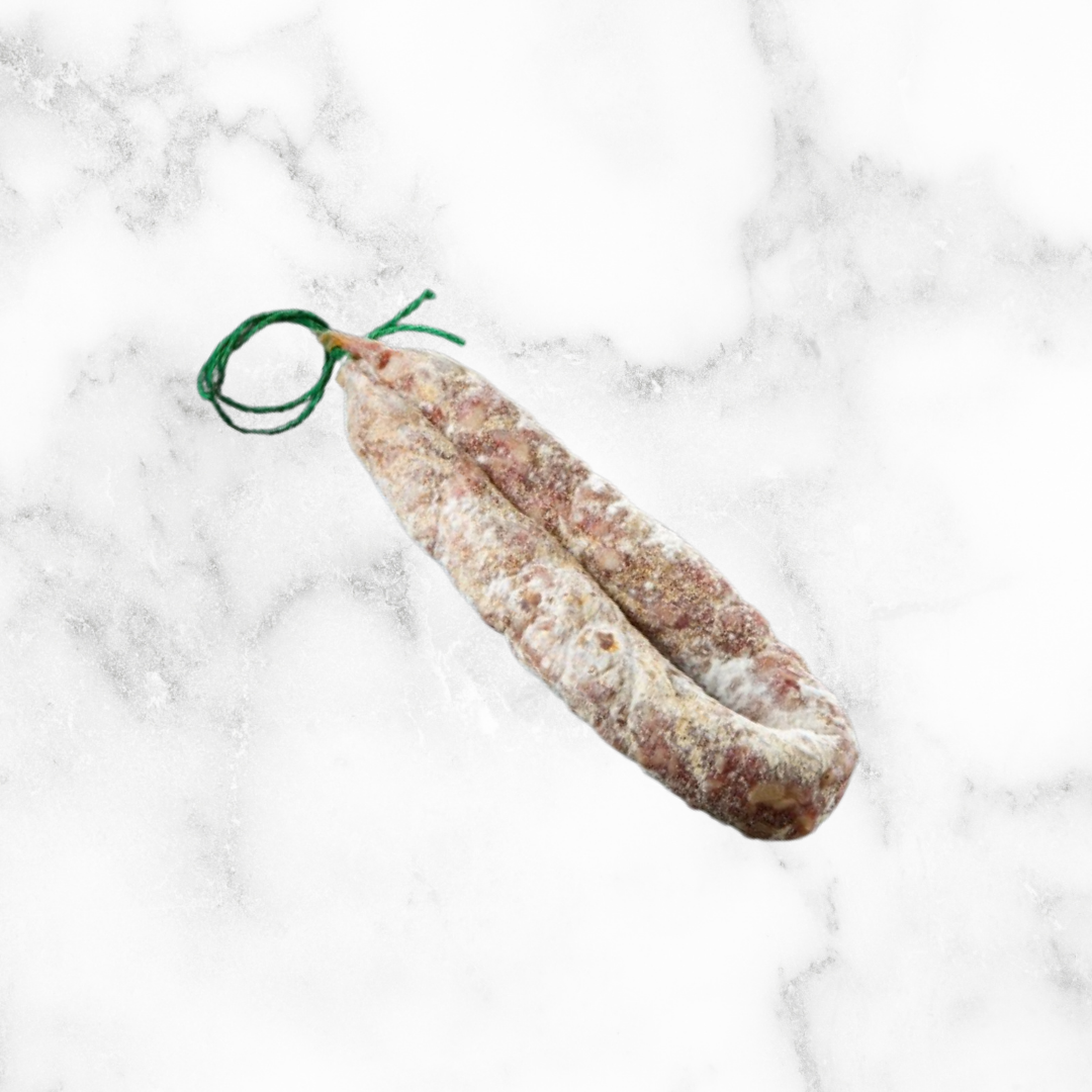 SAUCISSE SÈCHE DE COCHE AU ROQUEFORT