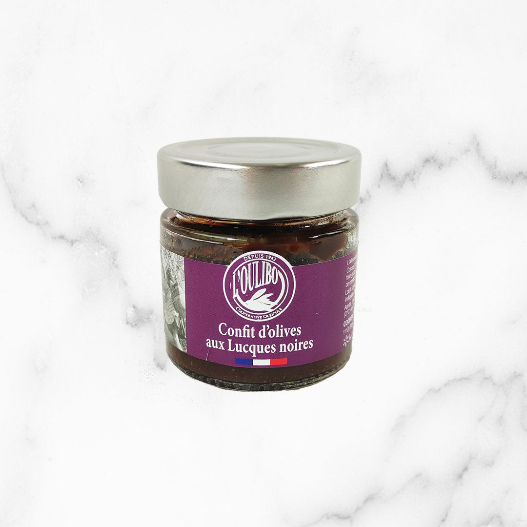 CONFIT D&#39;OLIVES LUCQUES NOIRES