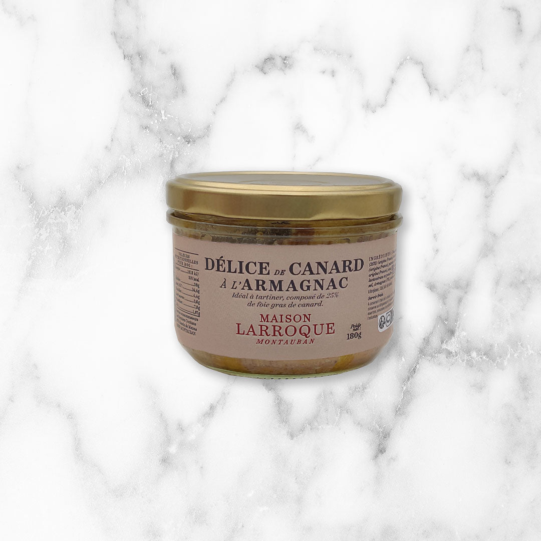 DÉLICE DE CANARD À L'ARMAGNAC ET AU FOIE GRAS