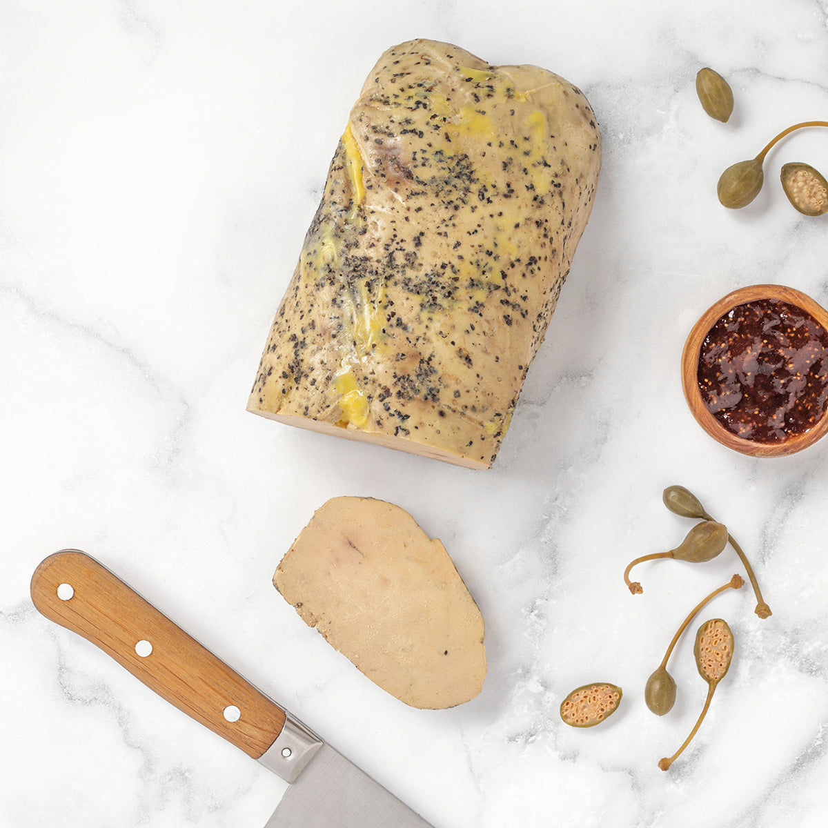 FOIE GRAS DE CANARD MI CUIT 1/2 LOBE