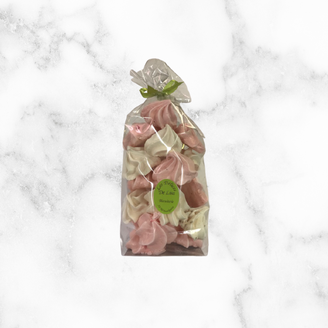 MERINGUES NATURES À LA FRAISE