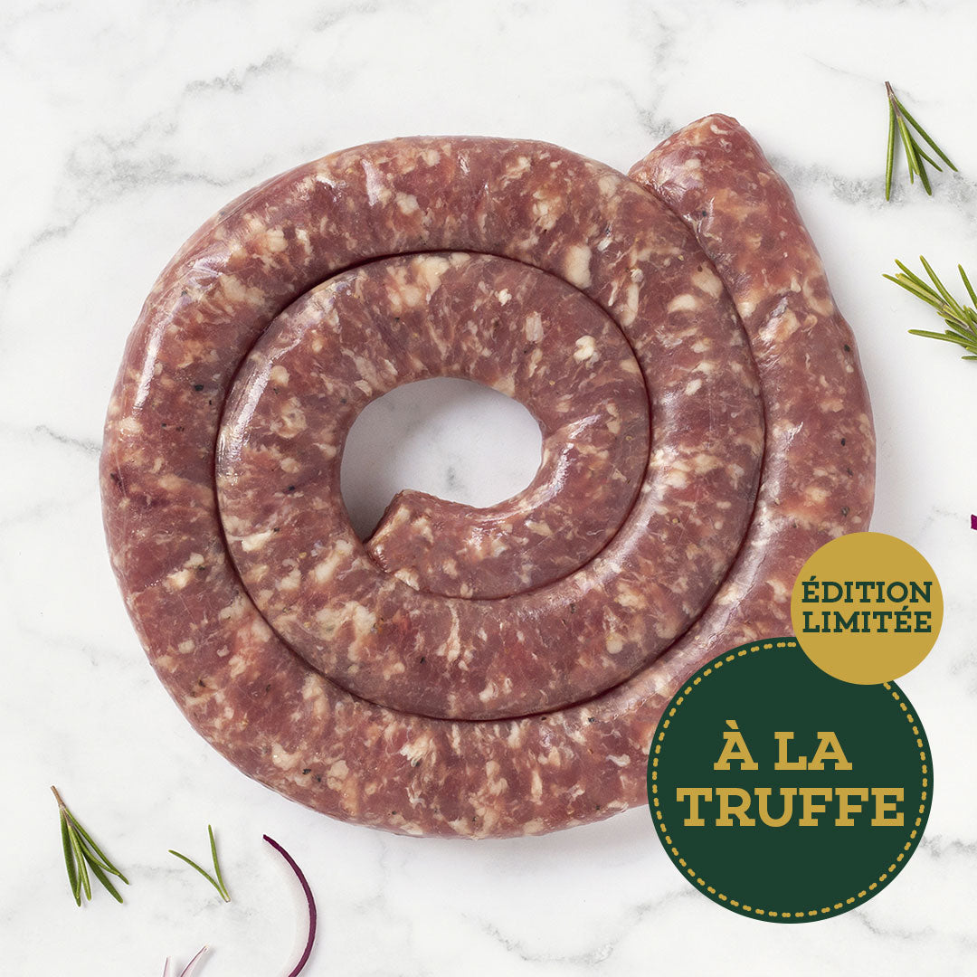 SAUCISSE FRAÎCHE DE PORC A LA TRUFFE