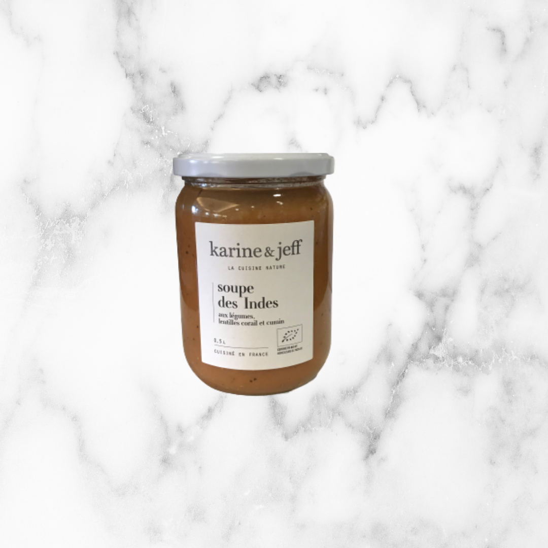 SOUPE DES INDES (aux légumes, lentilles corail et cumin)