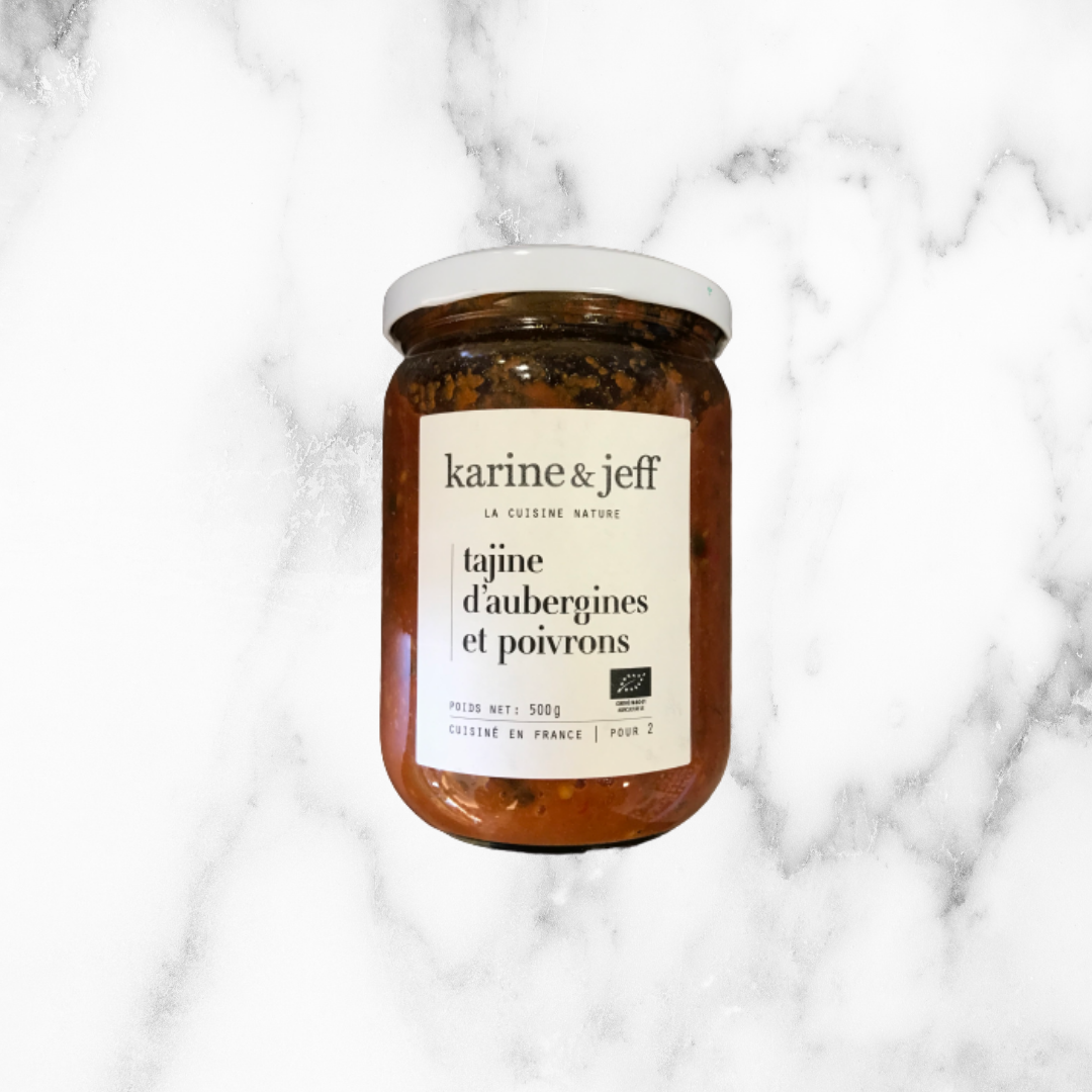 TAJINE D'AUBERGINES ET POIVRONS